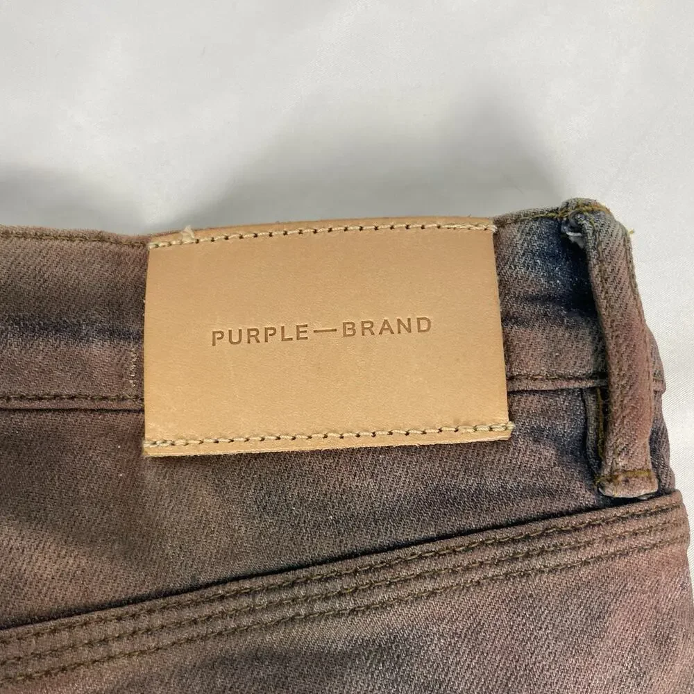 Purple Brand P001 Slim Fit Mineral Dye Stretch Denim Jeans Men's Size 36x34